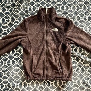 The North Face fleece zip up- Chocolate Brown